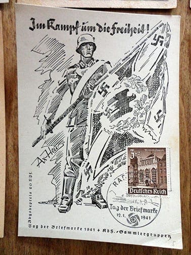 11 N.S.D.A.P. MILITARY PROPAGANDA POSTCARDS