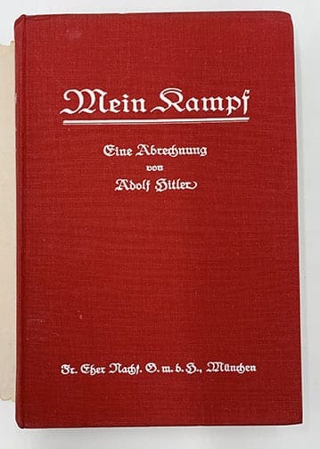 ADOLF HITLER SIGNED 1928 3rd EDITION "MEIN KAMPF" WITH RARE ORIGINAL DUST JACKET