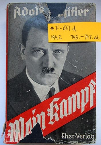 1930-1943 PEOPLE'S EDITIONS OF ADOLF HITLERS "MEIN KAMPF" F-601d