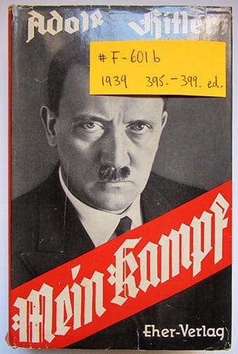 1930-1943 PEOPLE'S EDITIONS OF ADOLF HITLERS "MEIN KAMPF" F-601b