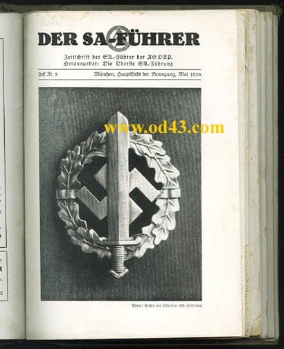 1938 ISSUES OF THE S.A. LEADER PERIODICAL IN ORIGINAL BINDER