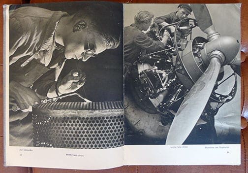 1940 JUNKERS AIRPLANE MANUFACTURER PHOTO BOOK