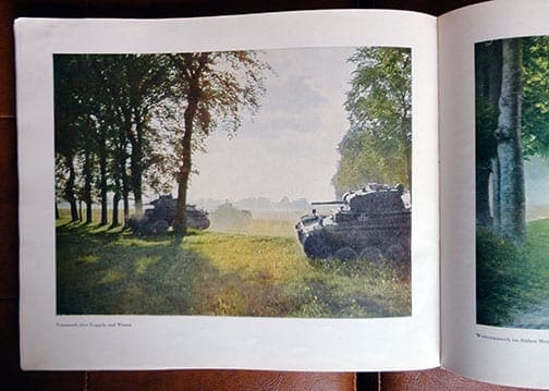 1941 FULL COLOR WEHRMACHT / PANZER PHOTO BOOK