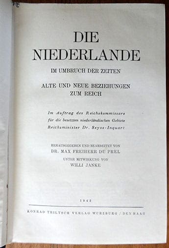1941 PHOTO BOOK ABOUT DUTCH SS VOLUNTEERS AND OCCUPIED HOLLAND