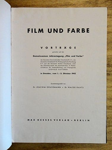 1943 PHOTO BOOK ON COLOR MOVIES