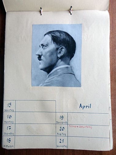 WALL CALENDAR FOR THE YEAR 1945