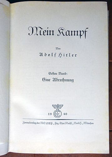 2 VOLUME SPECIAL EDITION SETS OF ADOLF HITLERS "MEIN KAMPF" b