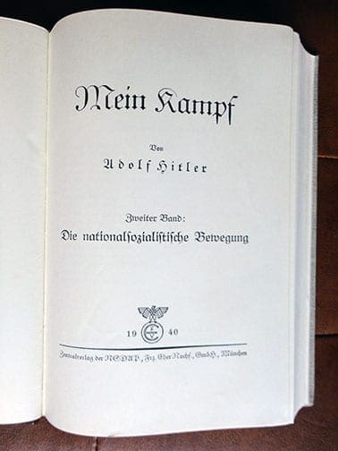 2 VOLUME SPECIAL EDITION SETS OF ADOLF HITLERS "MEIN KAMPF" b