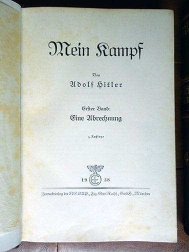 2 VOLUME SPECIAL EDITION SETS OF ADOLF HITLERS "MEIN KAMPF" c