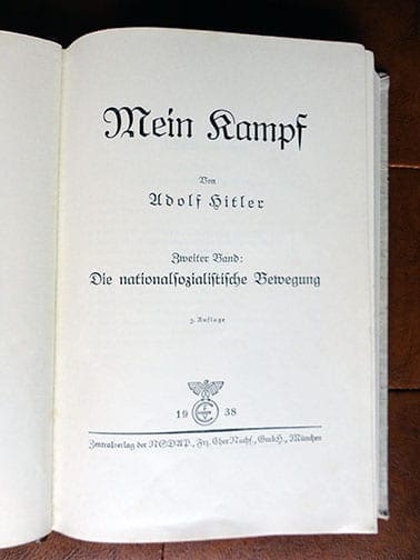 2 VOLUME SPECIAL EDITION SETS OF ADOLF HITLERS "MEIN KAMPF" c