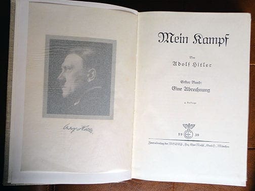 2 VOLUME SPECIAL EDITION SETS OF ADOLF HITLERS "MEIN KAMPF" a