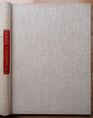 HEINRICH HOFFMANN PHOTO BOOKS ON HITLER WITH MUSSOLINI