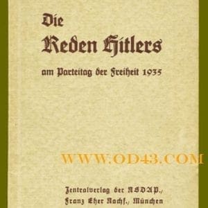3 BOOKS WITH HITLER SPEECHES HELD AT THE REICH PARTY DAYS