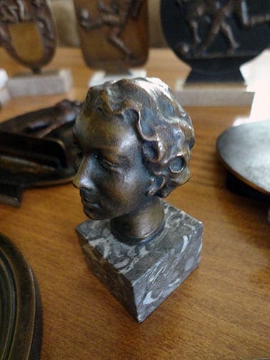 Bronze head of Mrs. Martin!