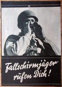 NAZI PARATROOPER RECRUITING PAMPHLET
