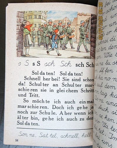 1940 PRIMARY READER WITH NATIONAL SOCIALIST CONTENT