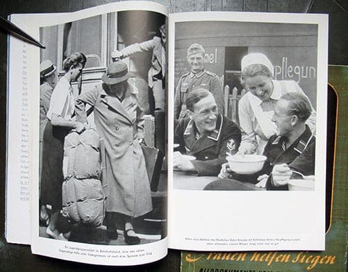 1941 THIRD REICH PHOTO BOOK ON WOMEN HELPING IN THE WAR EFFORT