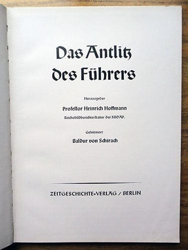 1939 HEINRICH HOFFMANN HITLER IN PICTURES FROM 1919 TO 1939