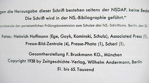 HEINRICH HOFFMANN PHOTO BOOK "HITLER BEFREIT SUDETENLAND"