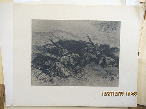1943 WAFFEN-SS WAR CORRESPONDENT PALMOWSKI FRONT ART PORTFOLIO