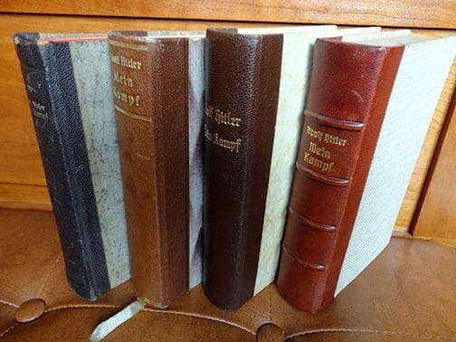 PRIVATE OR LIBRARY BINDINGS OF ADOLF HITLERS "MEIN KAMPF" (2)
