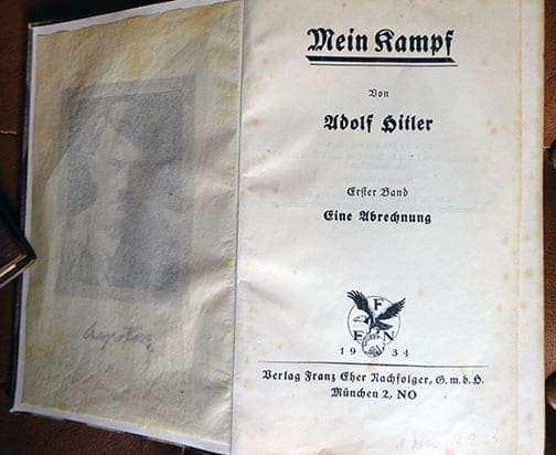 PRIVATE OR LIBRARY BINDINGS OF ADOLF HITLERS "MEIN KAMPF" (2) c