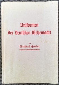 1938 NAZI GERMAN UNIFORMS BOOK
