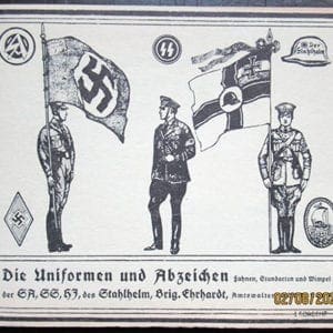 SCARCE ORIGINAL 1933 (POSSIBLY EARLIER) BOOK ON UNIFORMS AND INSIGNIA