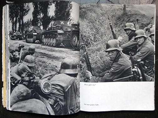 1941 WAFFEN SS FIGHTING IN FRANCE PHOTO BOOK