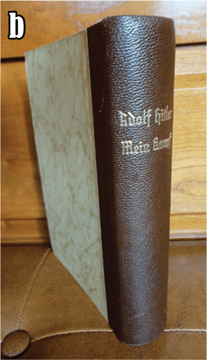 PRIVATE OR LIBRARY BINDINGS OF ADOLF HITLERS "MEIN KAMPF" (2) b