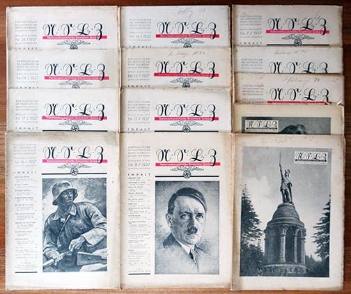 1937 OFFICIAL NAZI BEAMTENZEITUNG PERIODICAL LOT