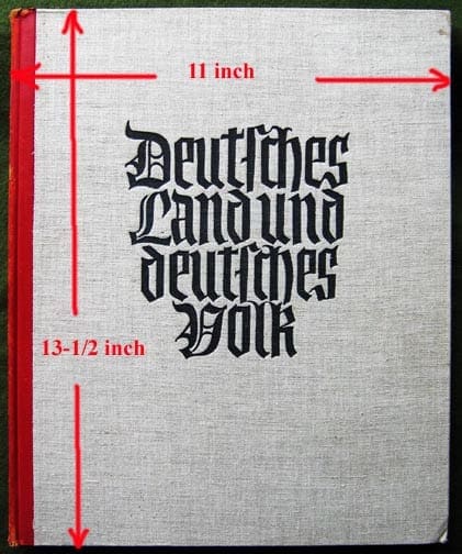 1933 OVERSIZE NAZI PHOTO BOOK ON GERMANYAND ITS PEOPLE