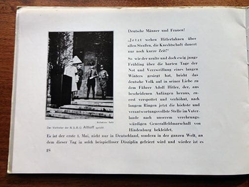 1933 I.G. FARBENINDUSTRIE LABOR DAY CELEBRATION BOOKLET