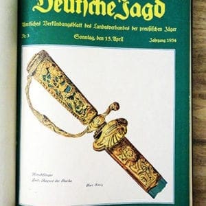 BOUND 1934-37 ISSUES OF THE OFFICIAL GERMAN HUNT PERIODICAL