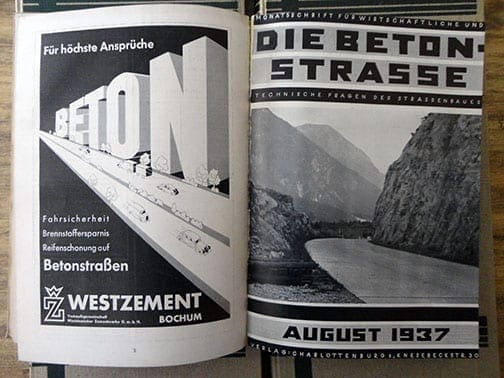 NAZI REICHSAUTOBAHN CONSTRUCTION MATERIAL WE EVER OFFERED