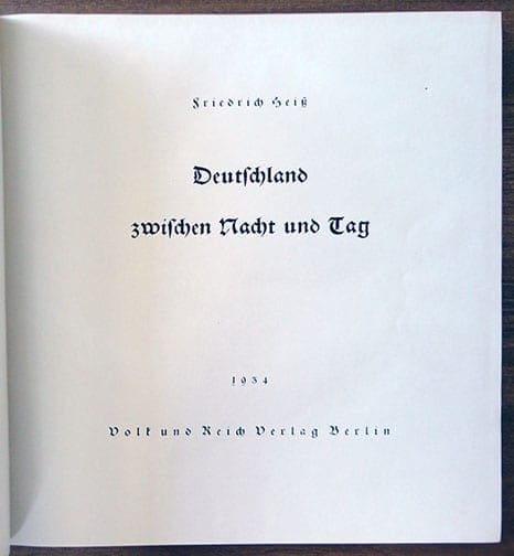 1934 PHOTO BOOK ON THE ACHIEVEMENTS OF THE N.S.D.A.P.