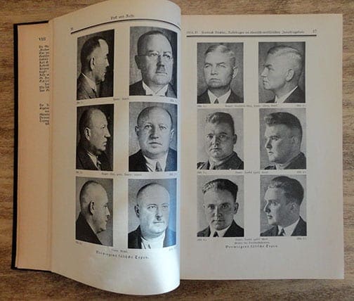 BOUND SET OF 12 RARE ORIGINAL 1934 NAZI RACIAL THEORY PHOTO PERIODICALS