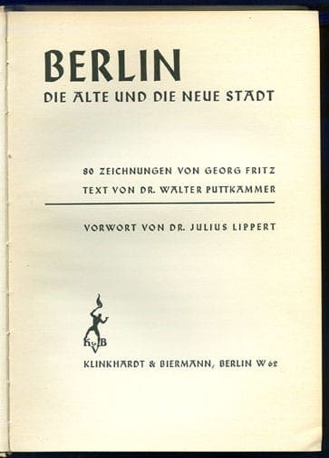 1936 BOOK ON BERLIN WITH 80 FULL PAGE ILLUSTRATIONS