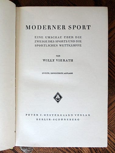 1936 NAZI PHOTO BOOK ABOUT SPORTS IN THE GERMAN THIRD REICH