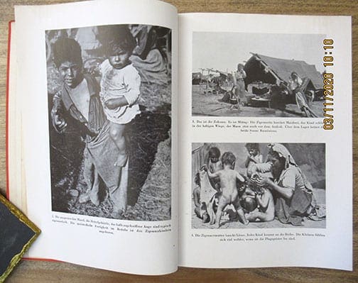 1936 ANTI-SEMITIC THIRD REICH PHOTO BOOK ABOUT GYPSIES