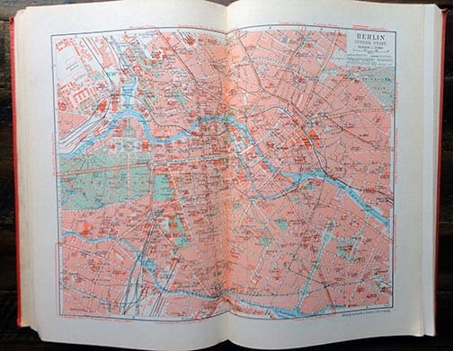 1937 MAP BOOK OF THE OFFICIAL NAZI PUBLISHING HOUSE