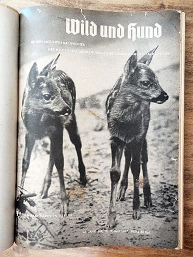 BOUND 1937 ISSUES OF THE OFFICIAL GERMAN HUNT PERIODICAL