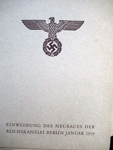 1938 Reichskanzlei portfolio 0321 Sta 4