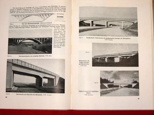 1938 NAZI PHOTO BOOK ON REICHSAUTOBAHN BRIDGES