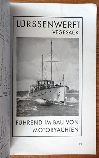 1938 OFFICIAL CATALOG BOAT & WATERSPORTS EXHIBITION BERLIN