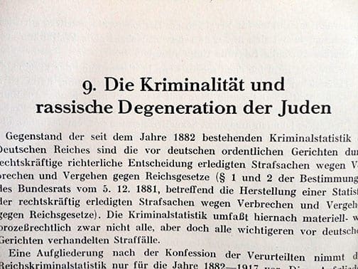 1938 NAZI YEARBOOK ON JEWS IN GERMANY