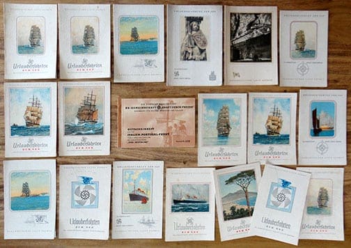 LOT OF MEMORABILIA OF A 1938 KdF CRUISE TO ITALY