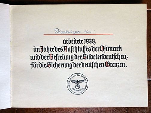 1938 ORGANISATION TODT / WESTWALL PUBLICATION