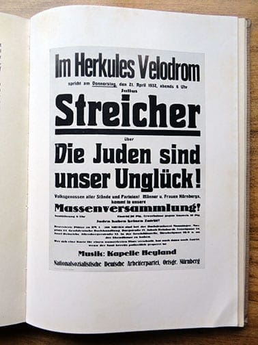 1938 JULIUS STREICHER STÜRMER BOOK