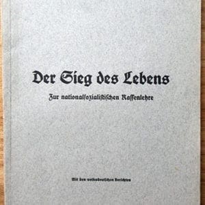 1938 RACIAL STUDY PUBLICATION BY THE NAZI STUDENTS ORGANIZATION